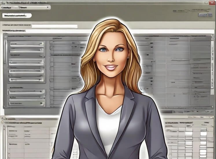 Image of a business woman discussing the importance of website hosting maintenance security care services plan